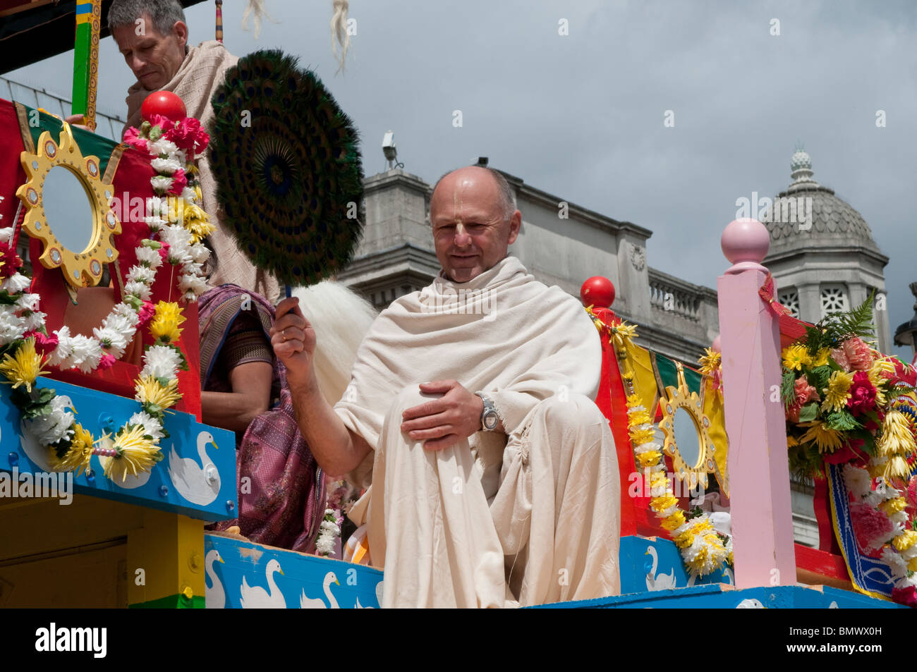 Hare-Krishna-Festival der Streitwagen, Trafalgar Square, London, 20. Juni 2010, UK Stockfoto Hare-Krishna-Festival der Streitwagen, Trafalgar Square, London, 20. Juni 2010, UK Stockfoto