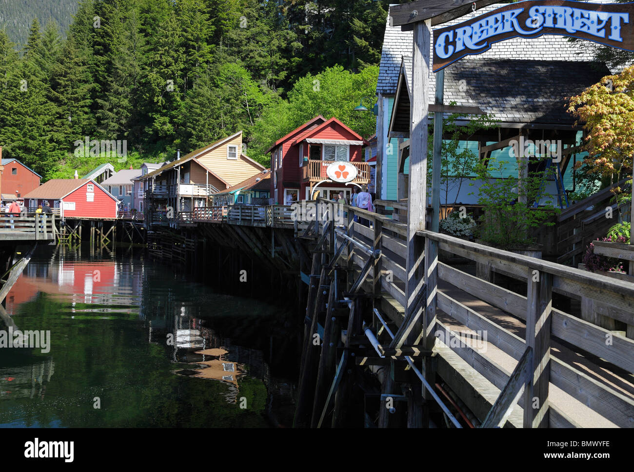 Historischen Creek Street in Ketchikan Alaska 2 Stockfoto