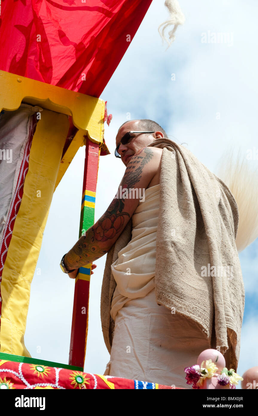 Hare-Krishna-Festival der Streitwagen, Trafalgar Square, London, 20. Juni 2010, UK Stockfoto Hare-Krishna-Festival der Streitwagen, Trafalgar Square, London, 20. Juni 2010, UK Stockfoto