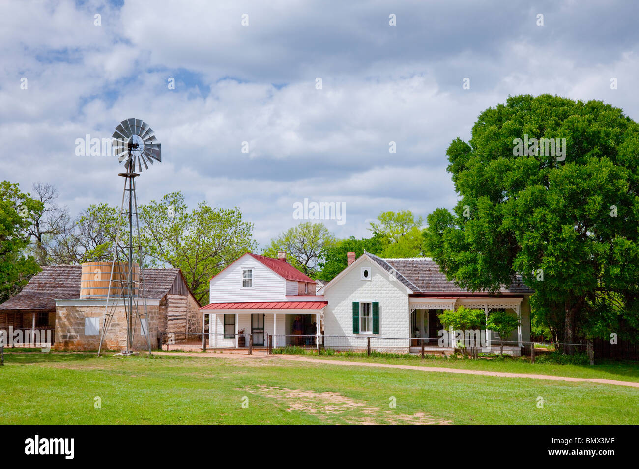 Die Sauer-Beckmann Bauernhof in der Nähe von Lyndon Bains Johnson National Historic Park Besucherzentrum. Stockfoto