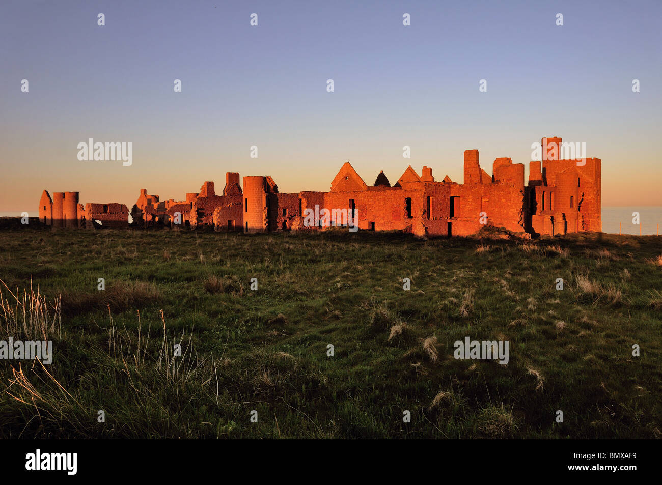 Slains castle Sonnenuntergang "Cruden Bay" Schottland Stockfoto