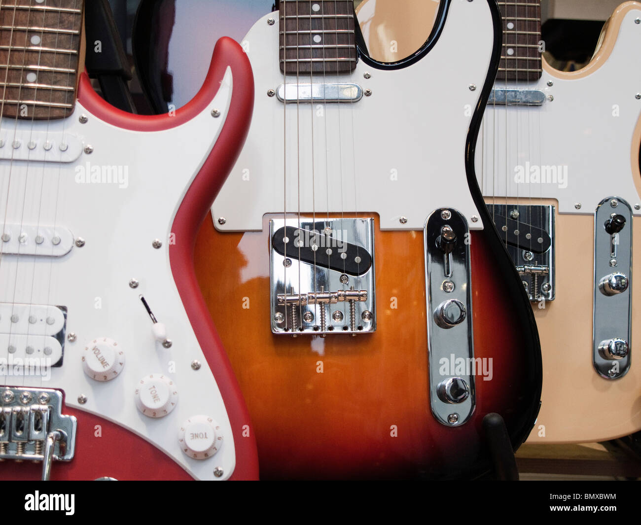 e-Gitarren Stockfoto