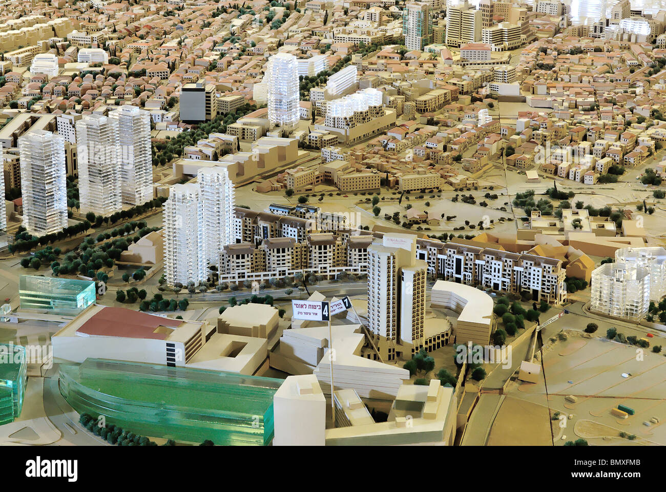 Israel, Jerusalem, A skaliert Modell der Stadt Stockfoto