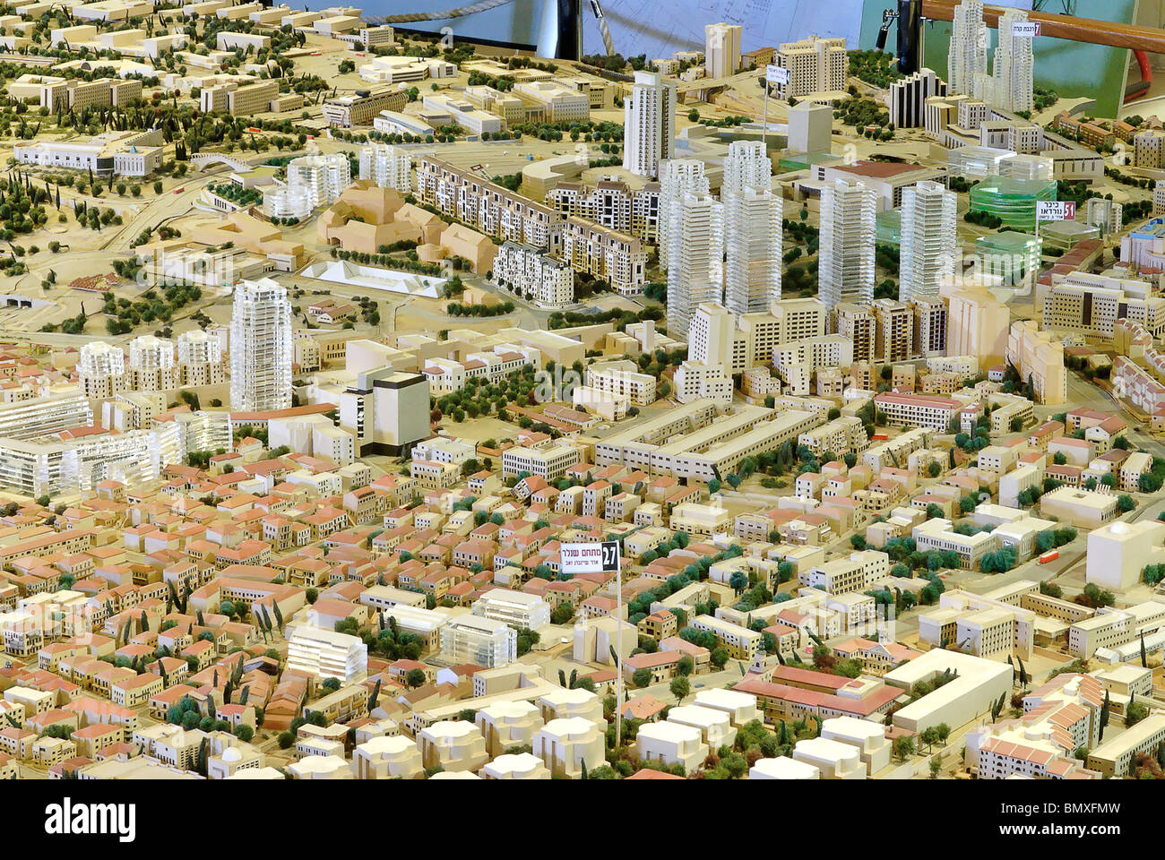 Israel, Jerusalem, A skaliert Modell der Stadt Stockfoto
