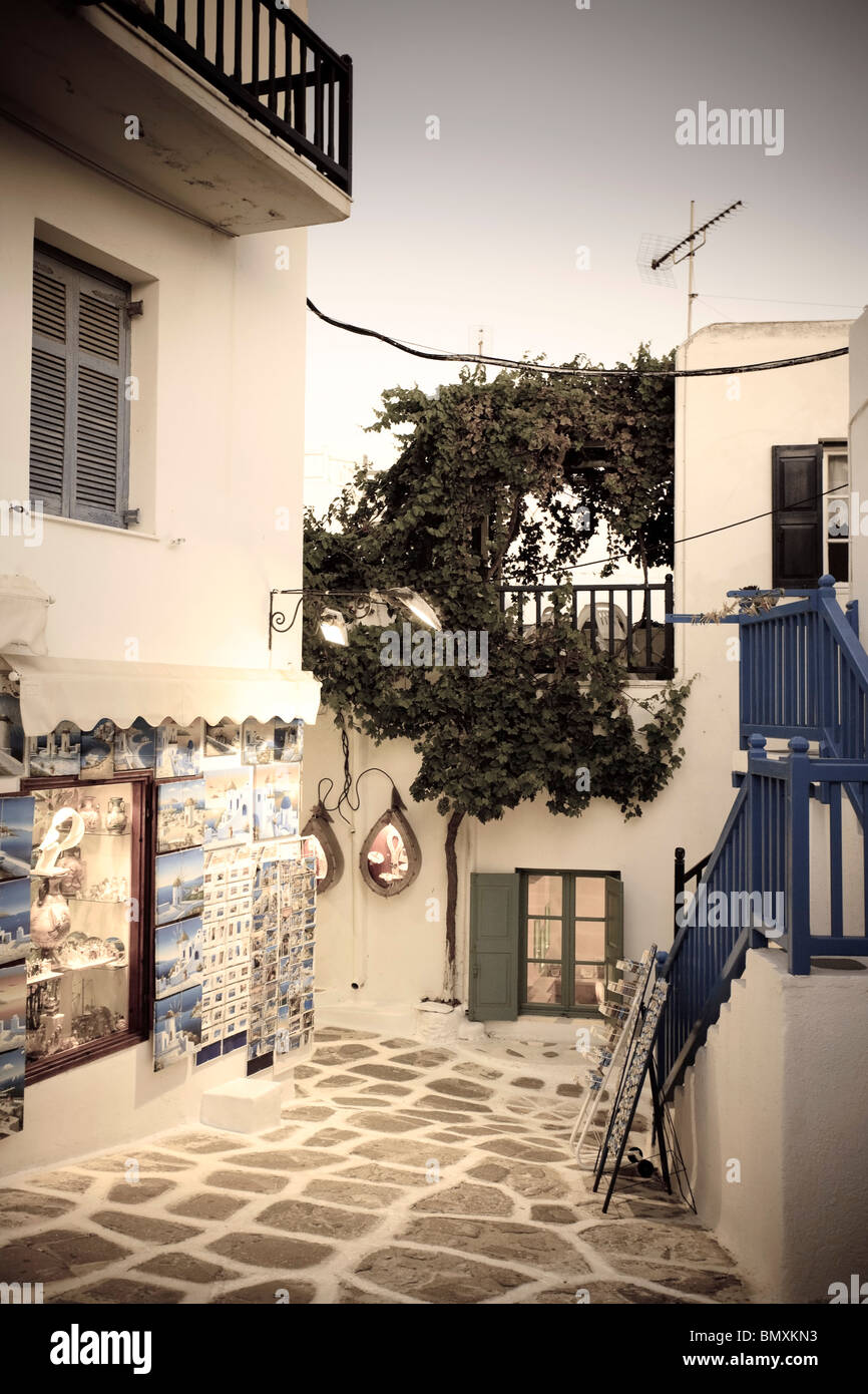 Griechenland, Kykladen, Mykonos, Mykonos-Stadt Stockfoto