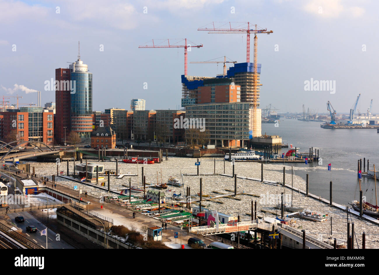 Neubau der Elbphilharmonie - Konzertsaal Hamburg Stockfoto