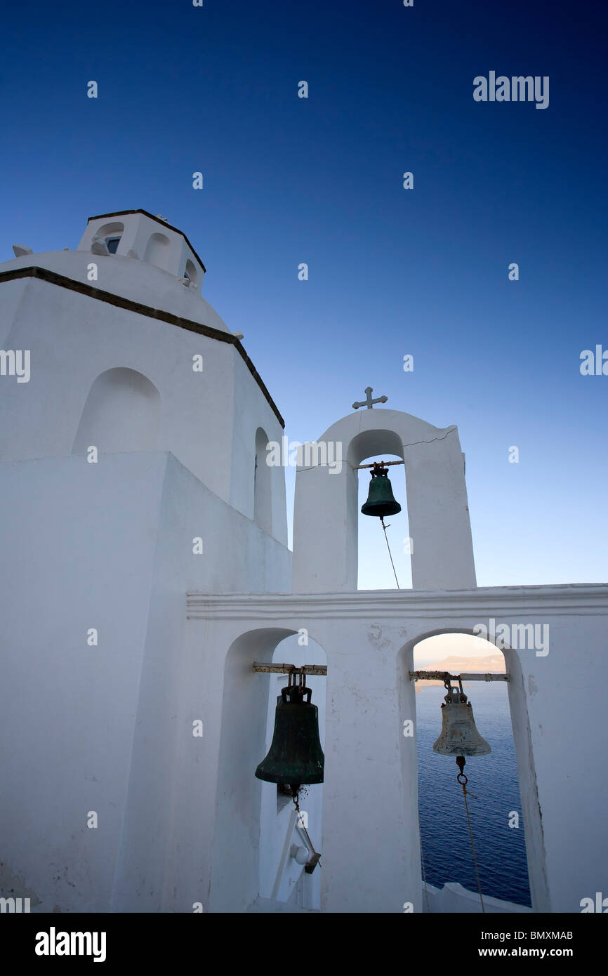 Griechenland, Kykladen, Santorini, Fira (Thira) Stockfoto
