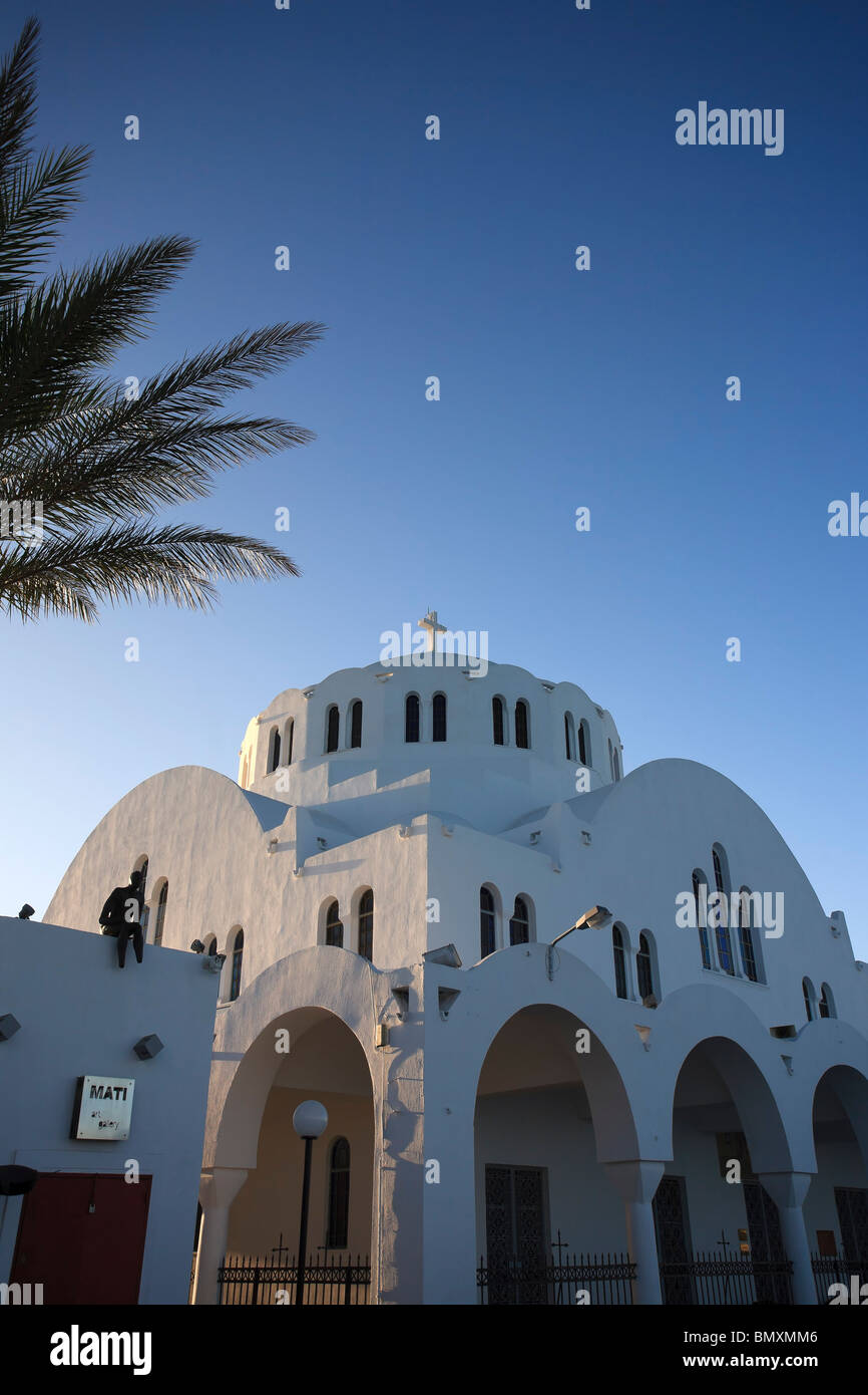Griechenland, Kykladen, Santorini, Fira (Thira) Stockfoto