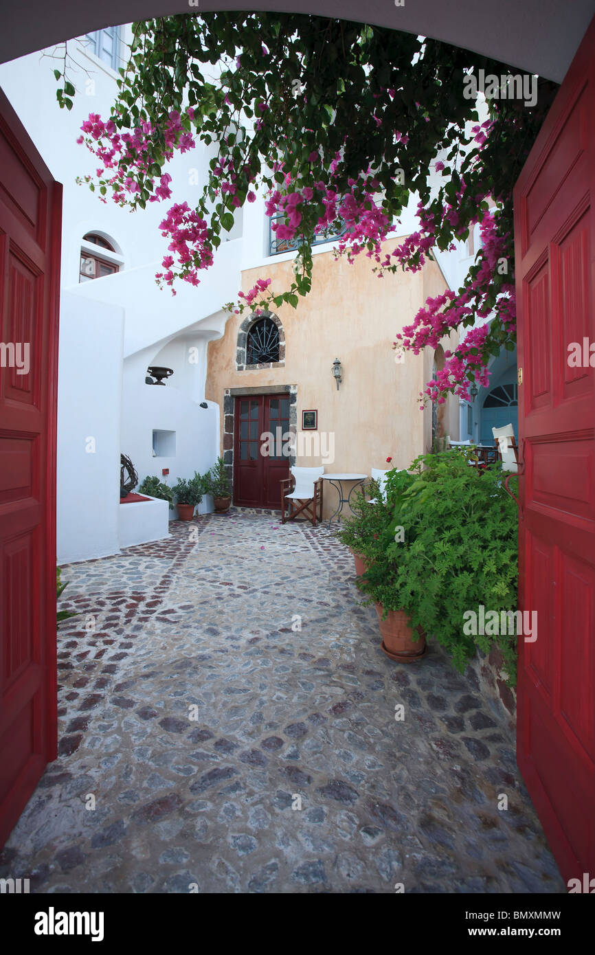 Griechenland, Kykladen, Santorini, Fira (Thira) Stockfoto