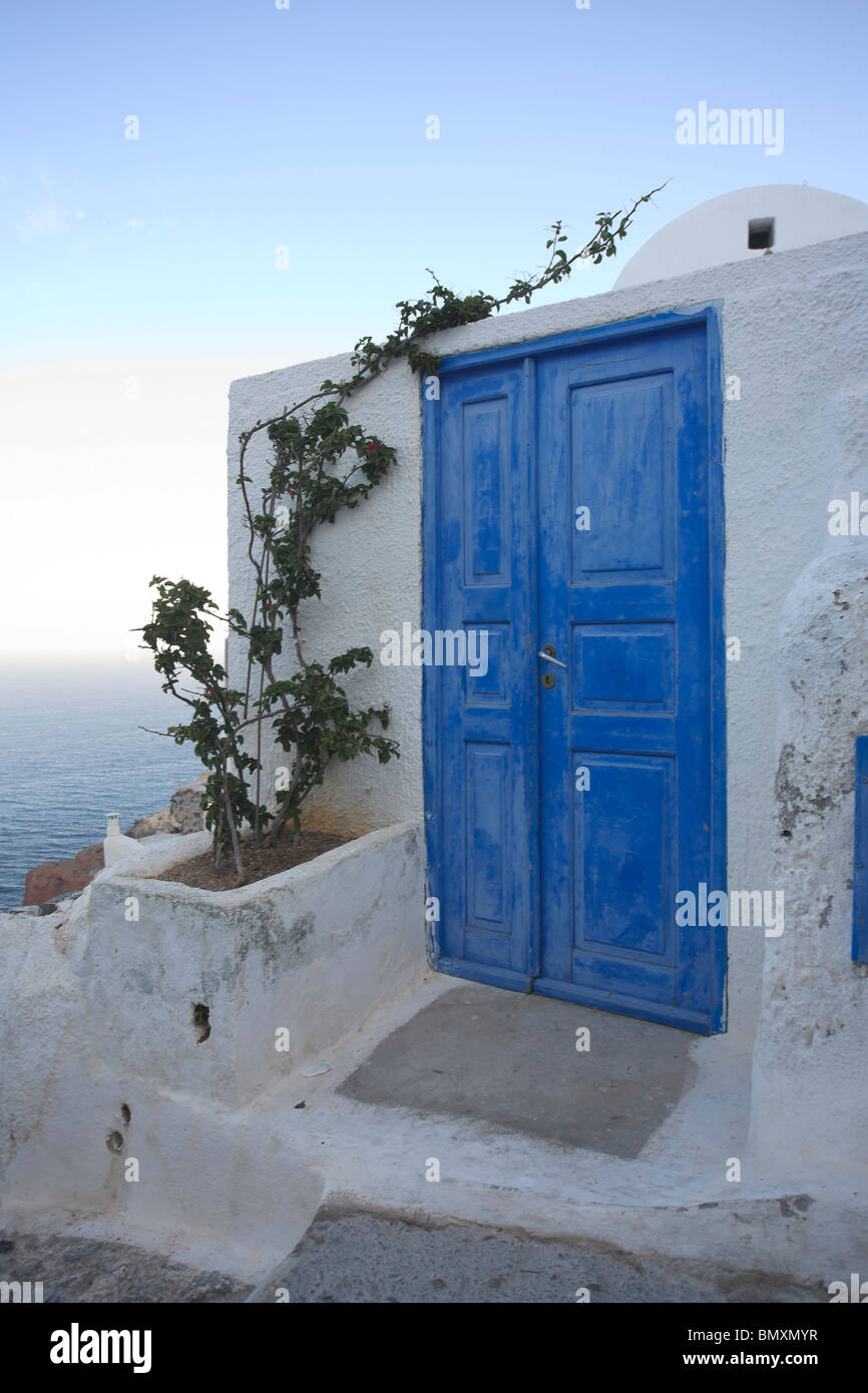 Griechenland, Kykladen, Santorini, Oia Stadt Stockfoto