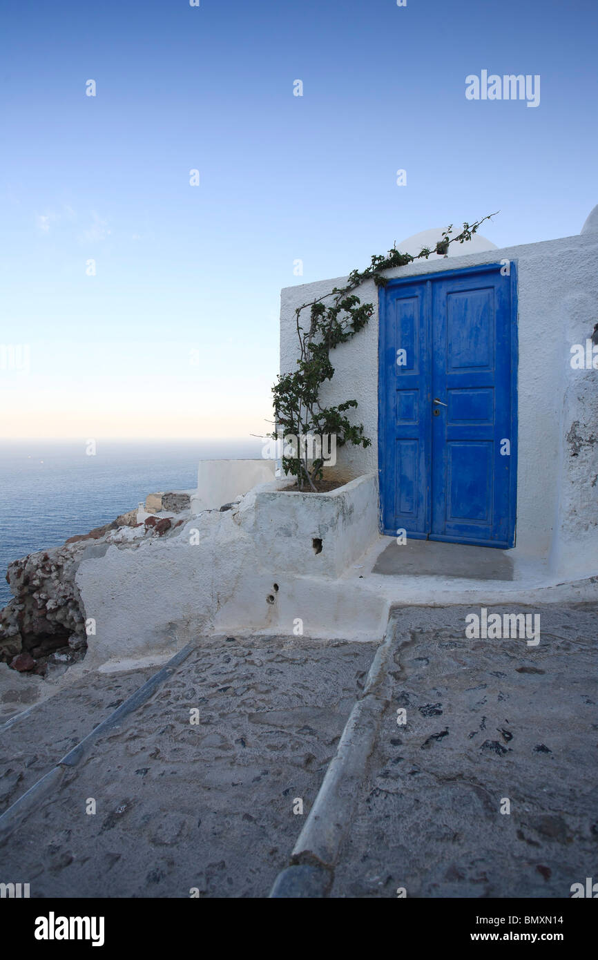Griechenland, Kykladen, Santorini, Oia Stadt Stockfoto