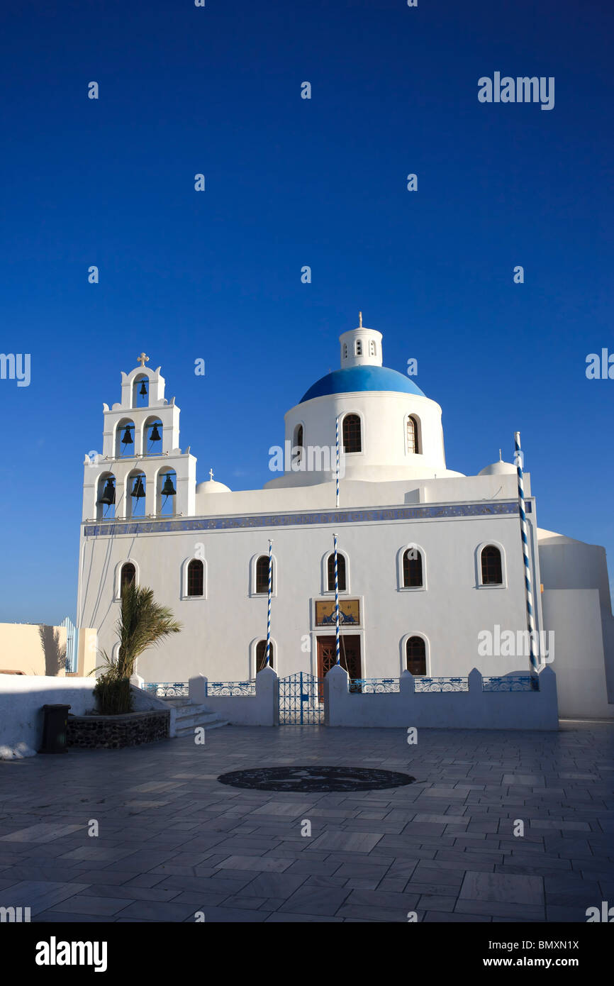 Griechenland, Kykladen, Santorini, Oia Stadt Stockfoto