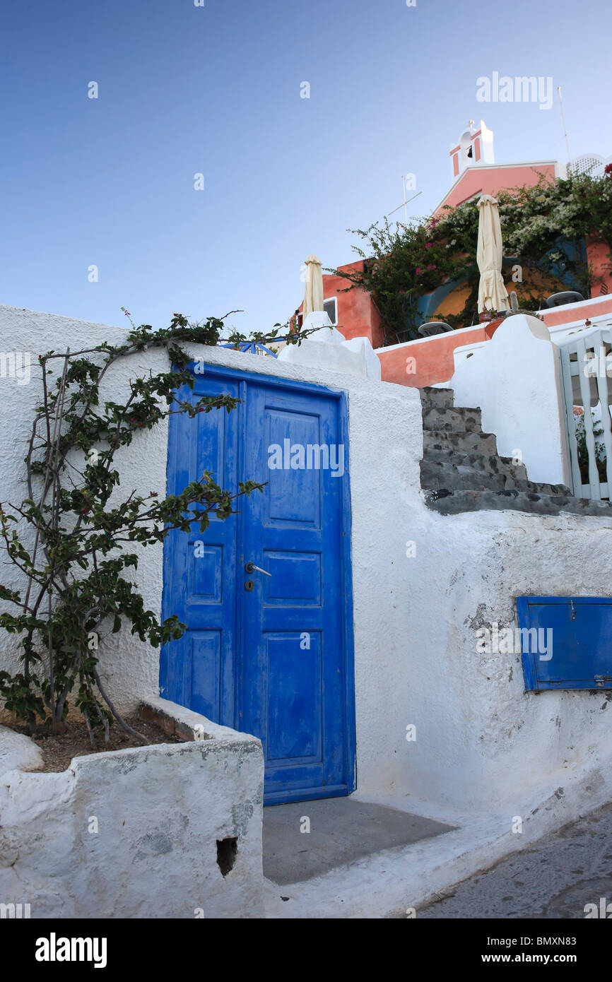 Griechenland, Kykladen, Santorini, Oia Stadt Stockfoto