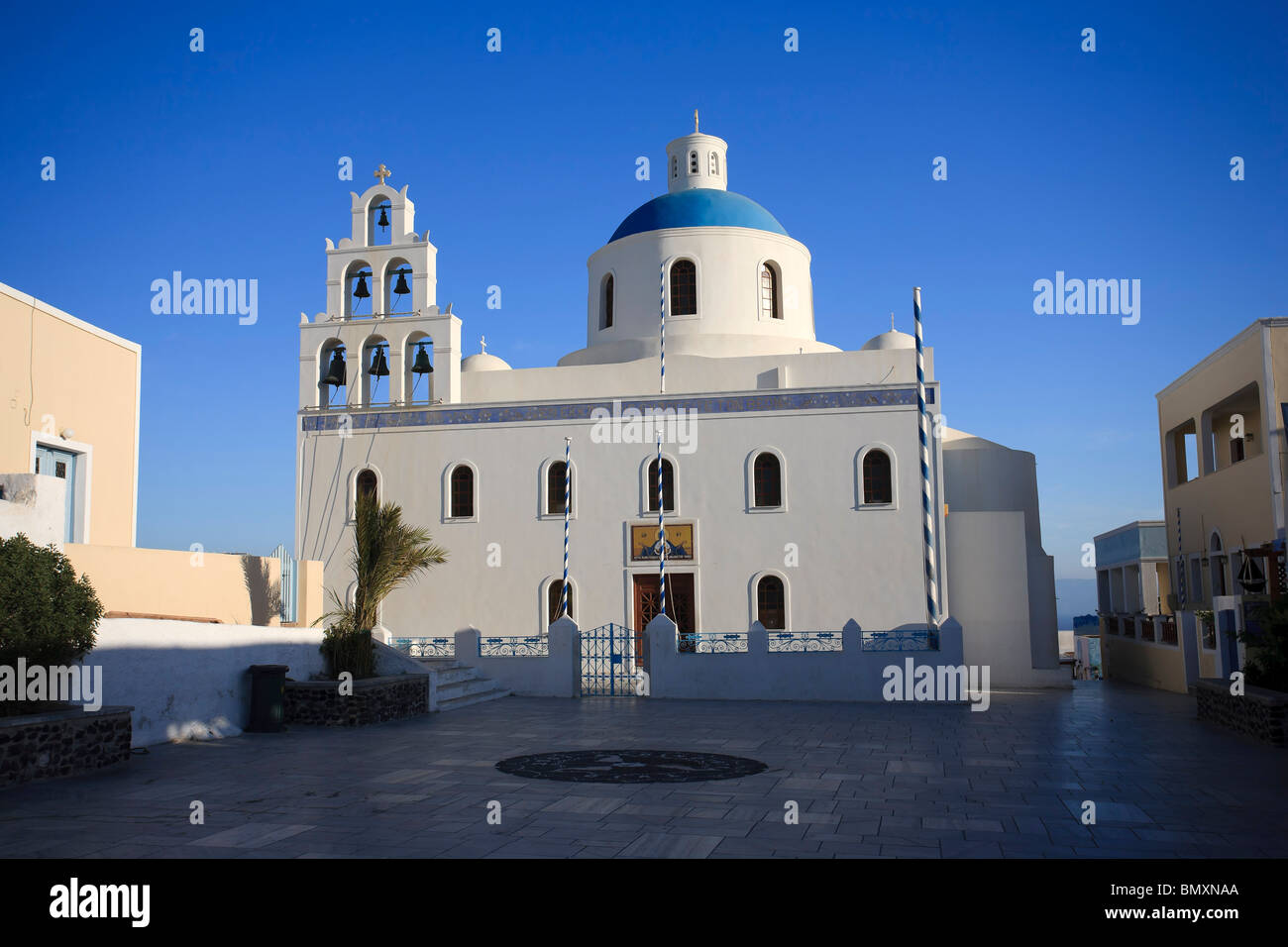 Griechenland, Kykladen, Santorini, Oia Stadt Stockfoto