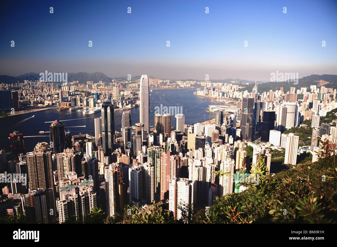 Hong Kong - Victoria Harbour Stockfoto