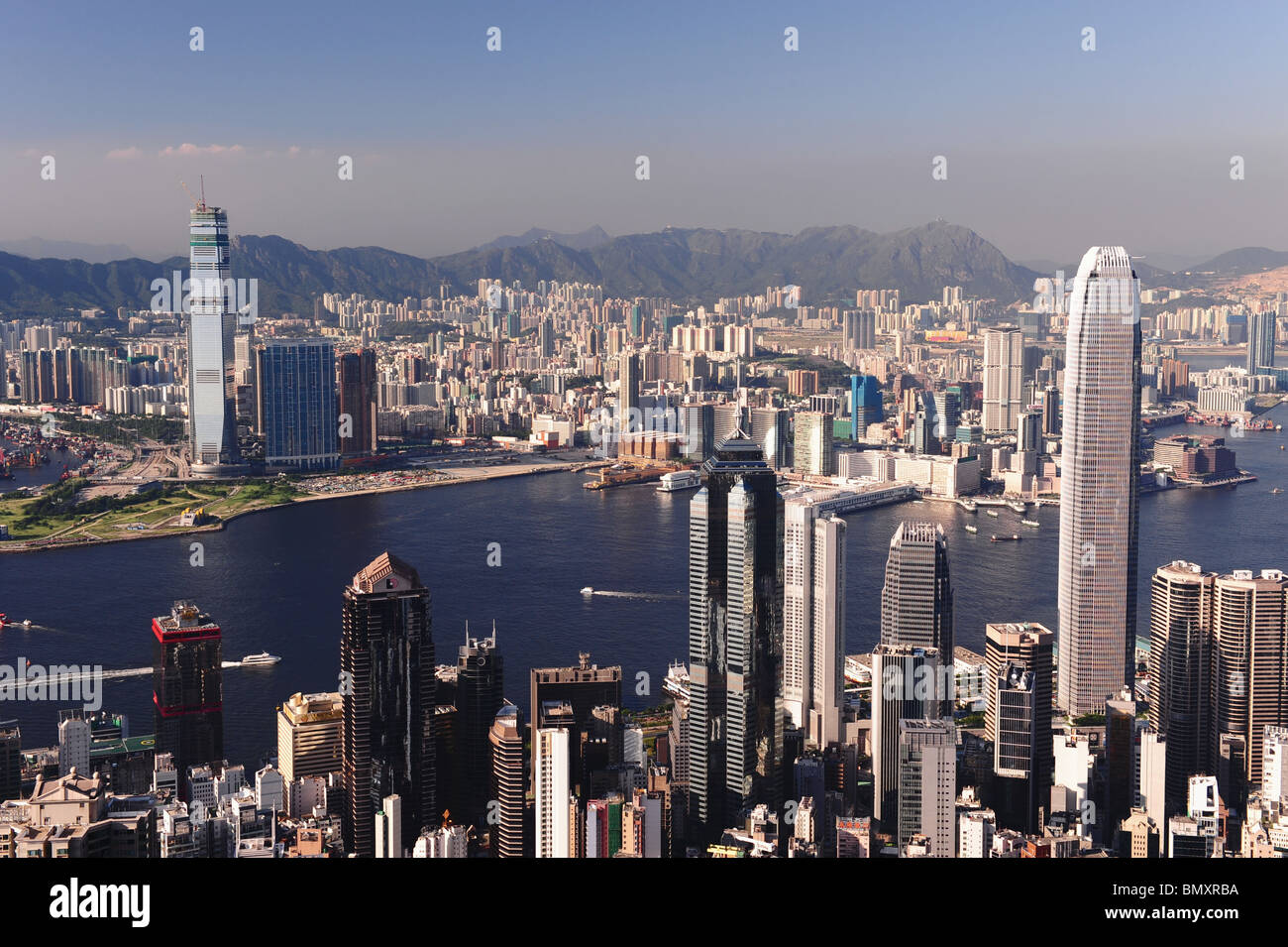 Hong Kong - Victoria Harbour Stockfoto