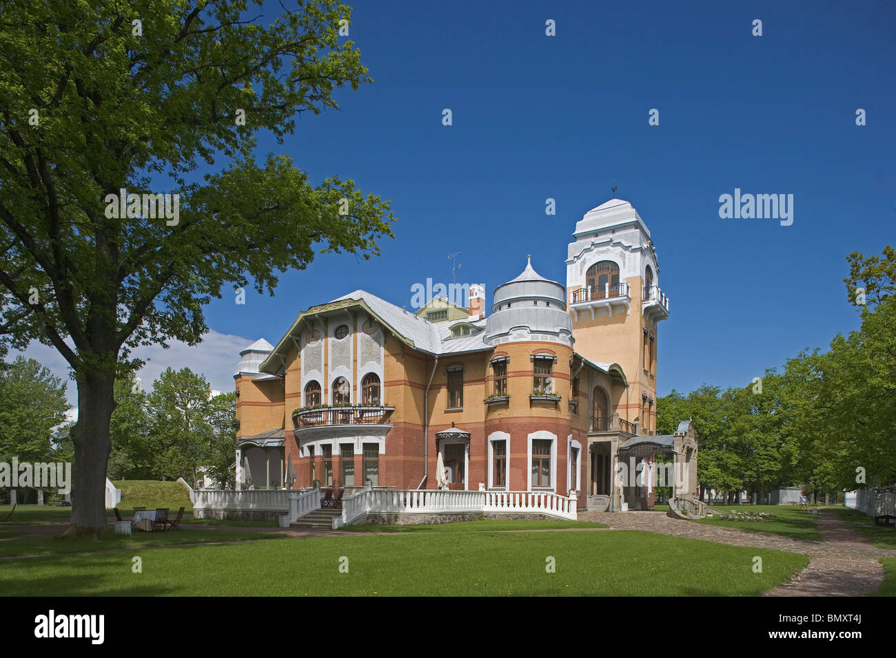 Pärnu, Estland Ammende Villa (Jugendstil), traditionelle Häuser, historische, antike, Jugendstil-Gebäude Stockfoto