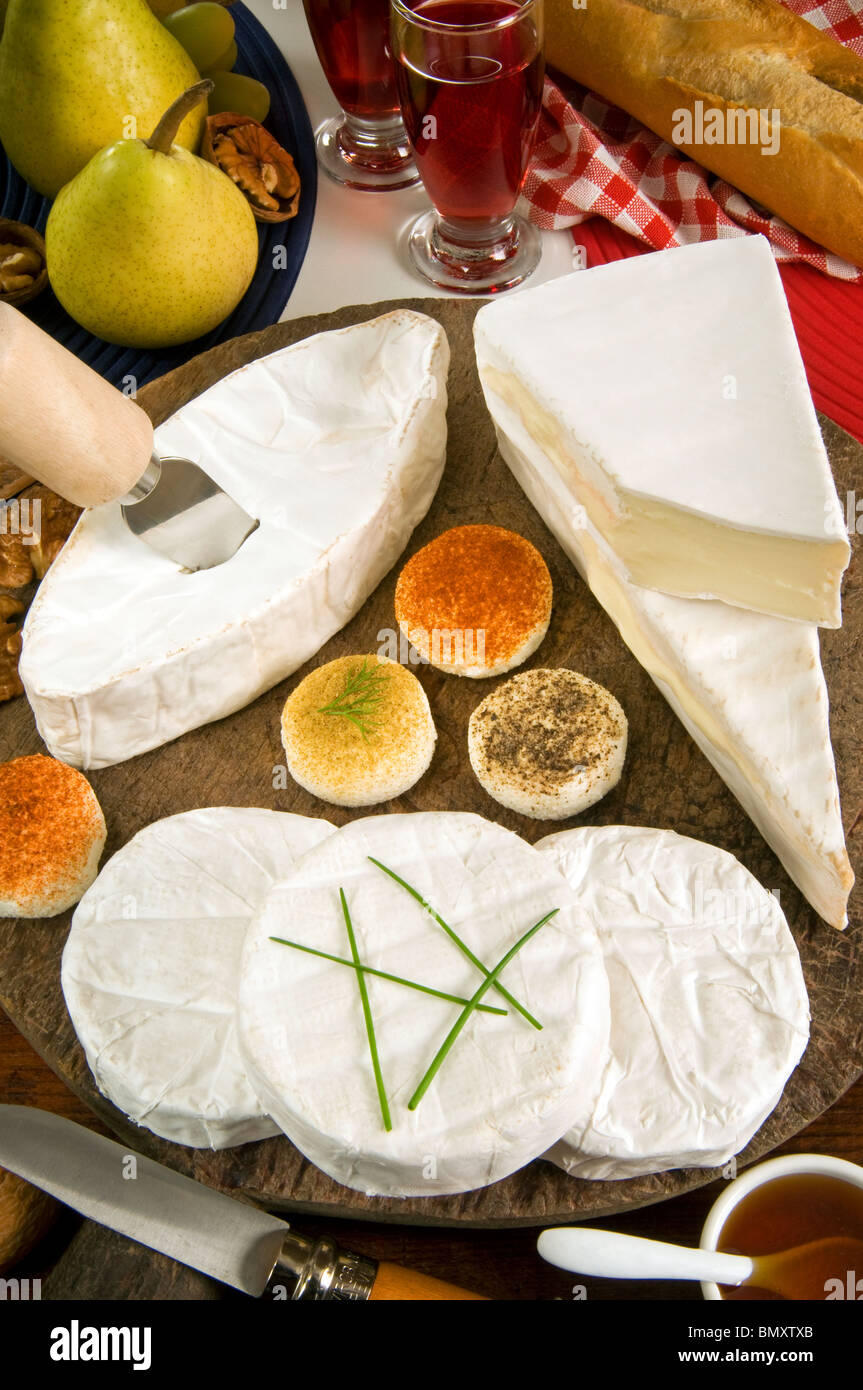 Französischer Käse, Frankreich Stockfotografie - Alamy