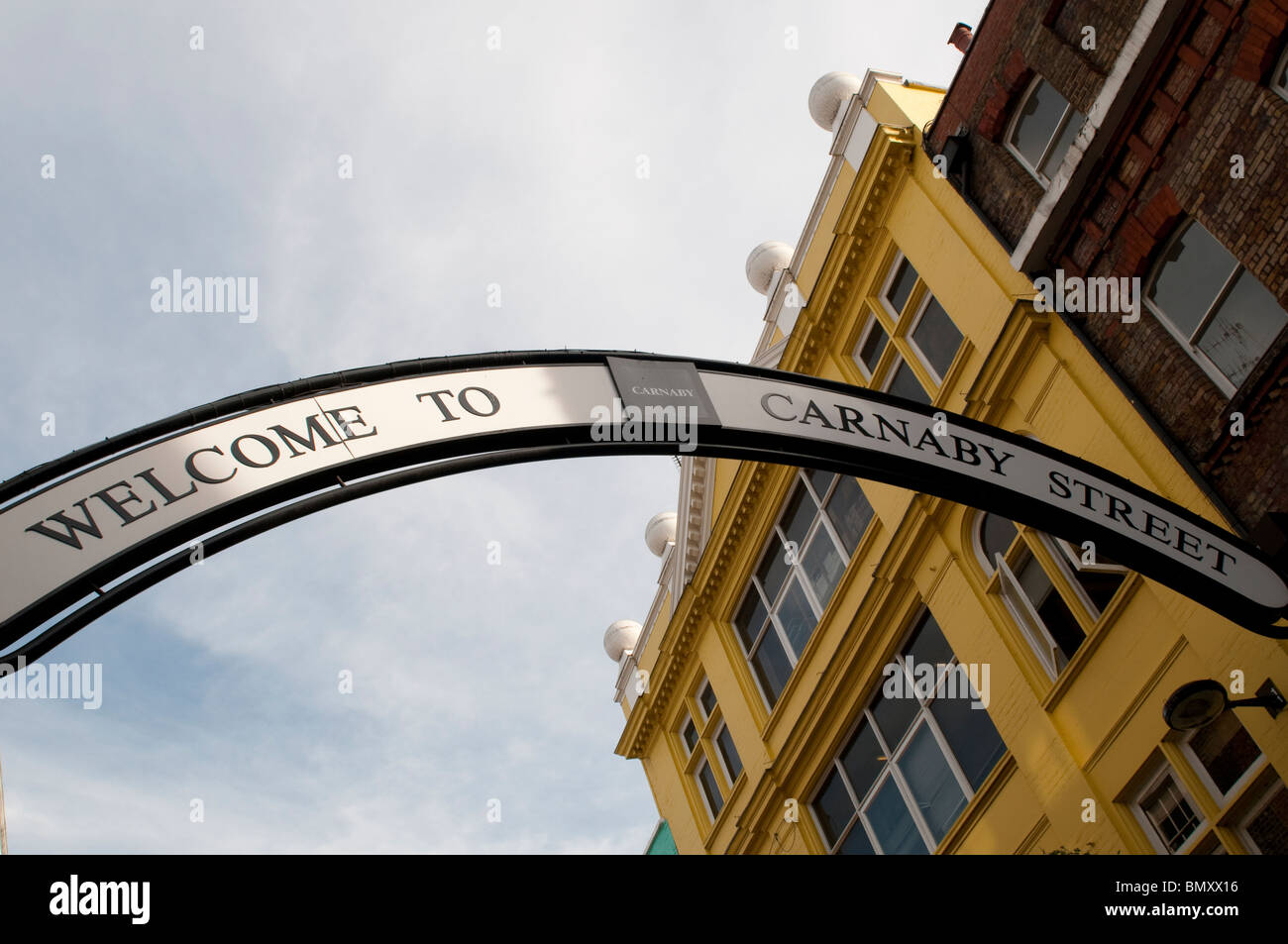 Willkommen im Carnaby Street, London W1, UK Stockfoto