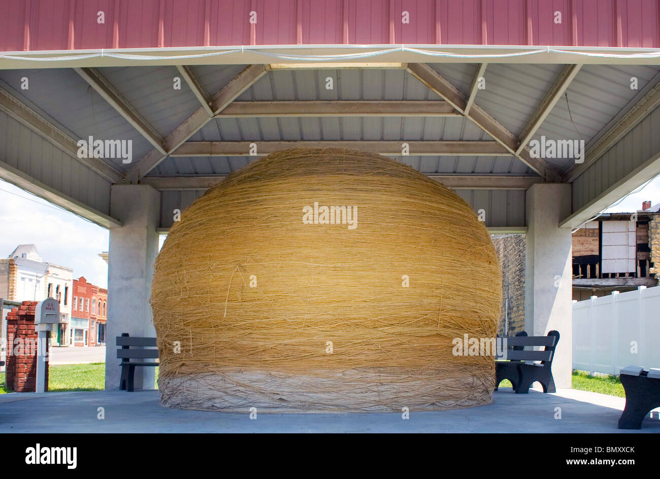Weltweit größte Ball Schnur in Cawker Stadt Kansas Stockfoto
