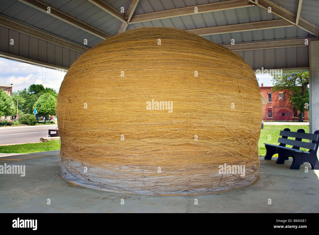 Weltweit größte Ball Schnur in Cawker Stadt Kansas Stockfoto