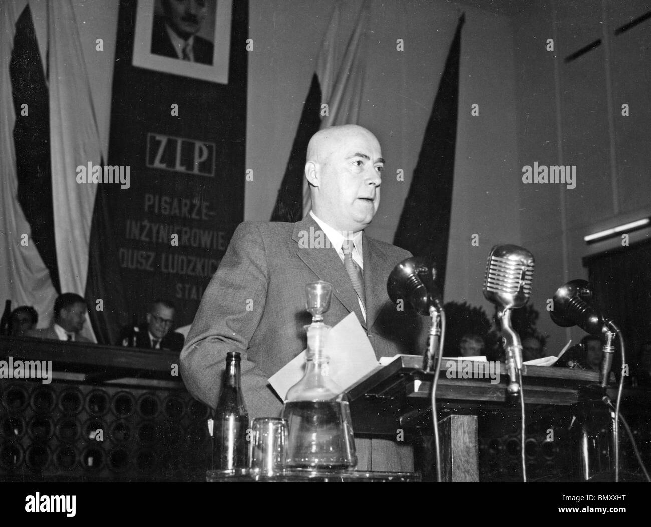 JOZEF CYANKIEWICZ (1911-1989) polnischen sozialistischen und zweimal Premierminister Stockfoto