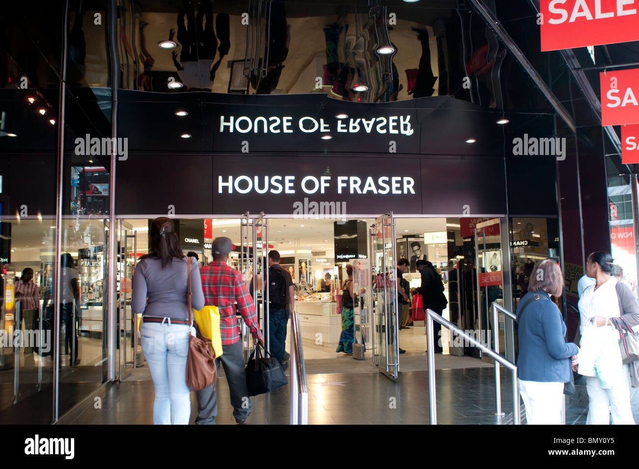 House of Fraser Shop auf Oxford Straße, London, UK Stockfoto