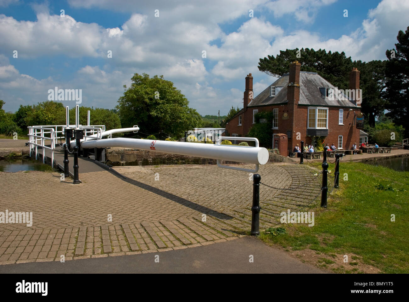 doppelte Schlösser Gastwirtschaft exeter Stockfoto