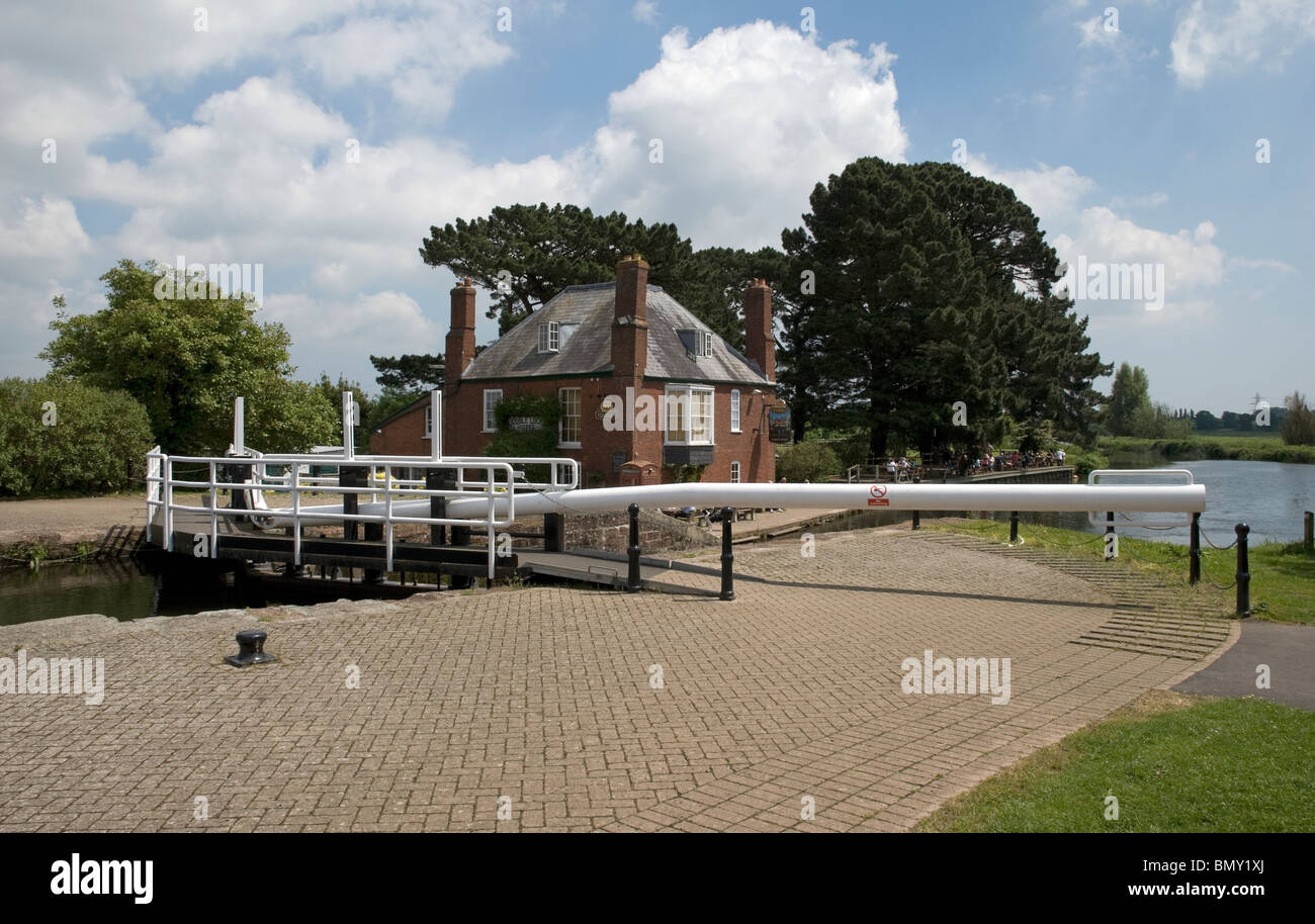 doppelte Schlösser Gastwirtschaft exeter Stockfoto