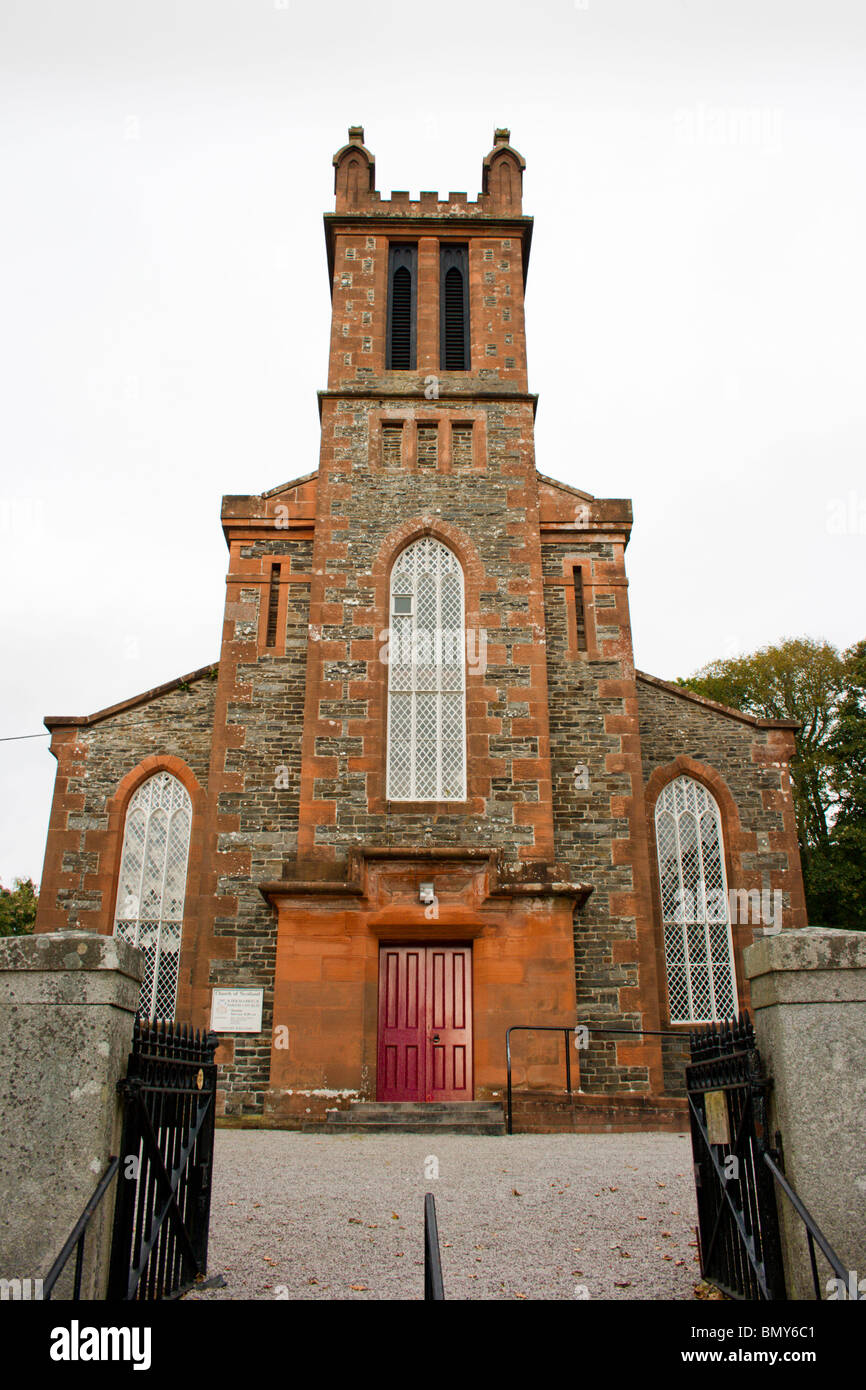 Creetown Kirche Vorderansicht Stockfoto