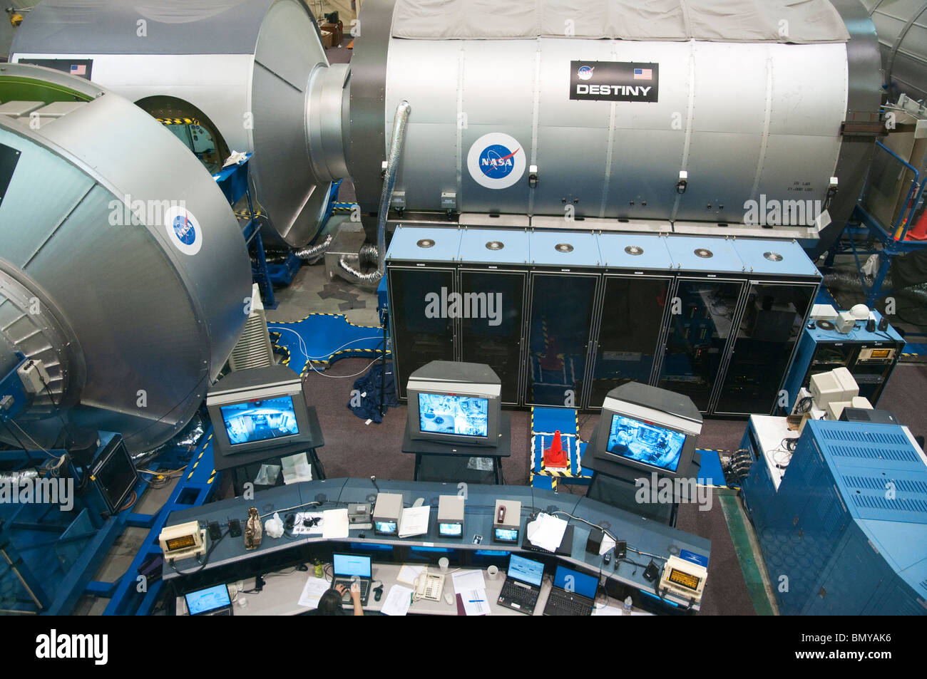 Houston, Texas, NASA Space Center Houston, Johnson Space Center, Raum Fahrzeug-Mockup-Anlage Stockfoto