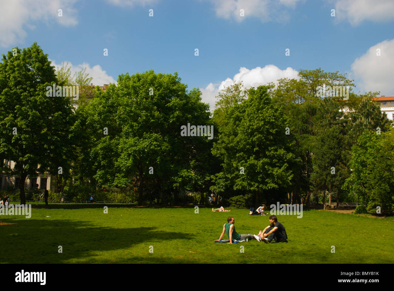 Kollwitzplatz quadratische Prenzlauer Berg Ost Berlin Deutschland Europa Stockfoto