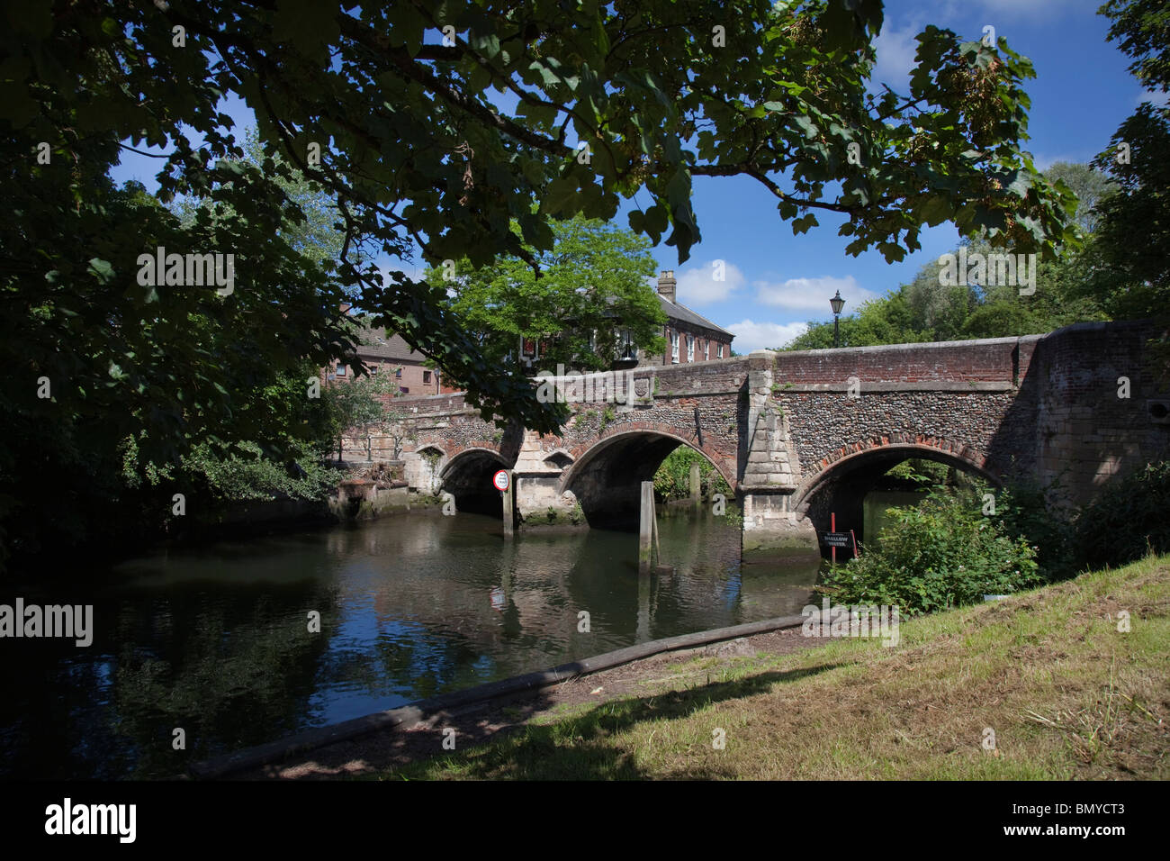 Bischöfe Brücke Norwich England Stockfoto