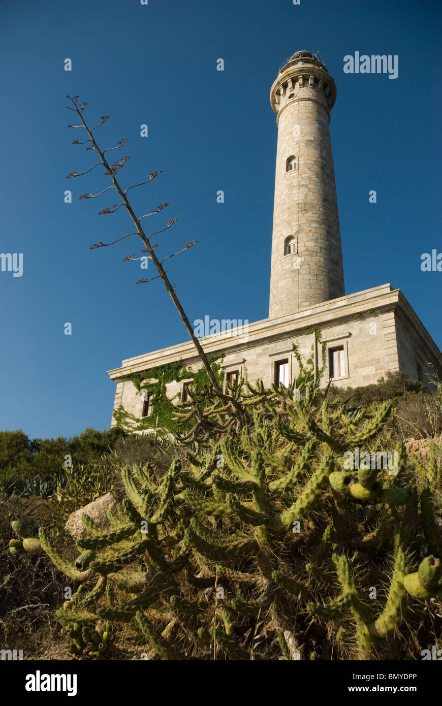 Leuchtturm von Cabo de Palos in Manga del Mar Menor CARTAGENA Murcia Region Spanien Stockfoto