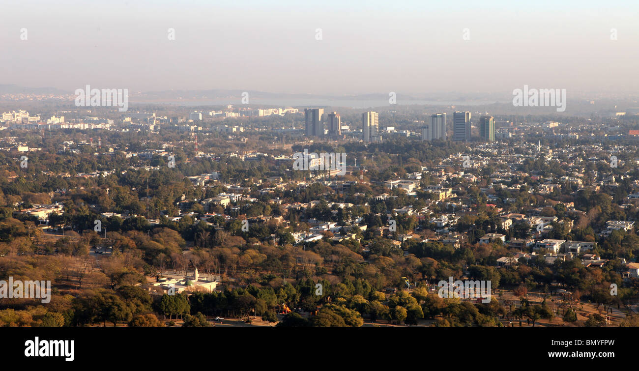 Blick auf die Stadt von islamabad Stockfoto