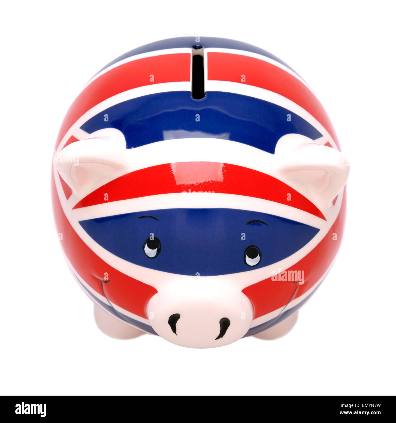 Union Jack Sparschwein Stockfoto