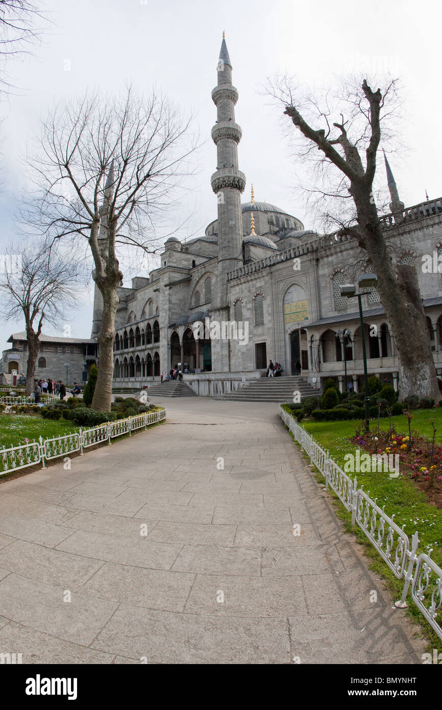 Blaue Moschee, Sultan-Ahmed-Moschee, Istanbul, Türkei Stockfoto