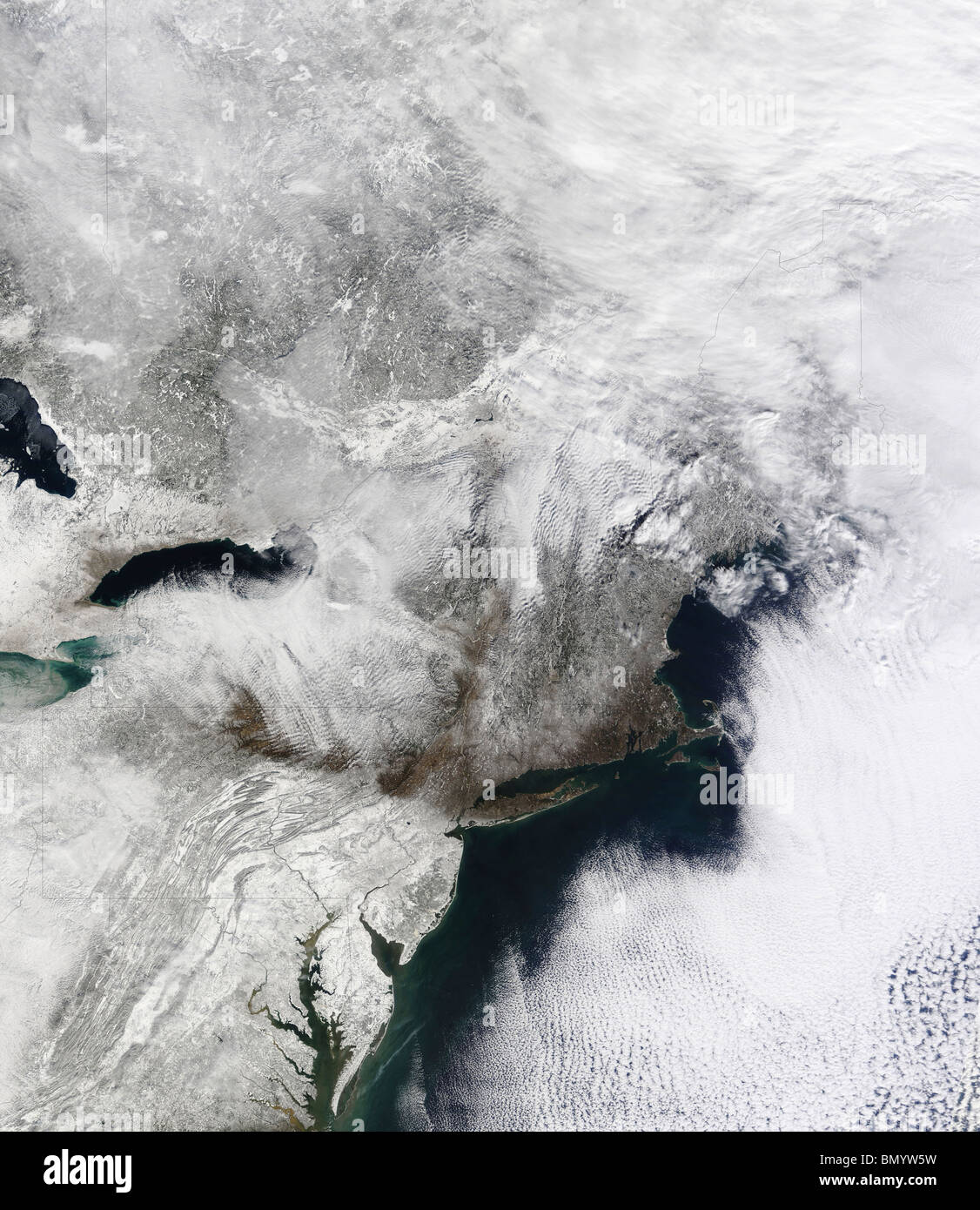 Einem schweren Wintersturm in der Umgebung von Washington DC. Stockfoto