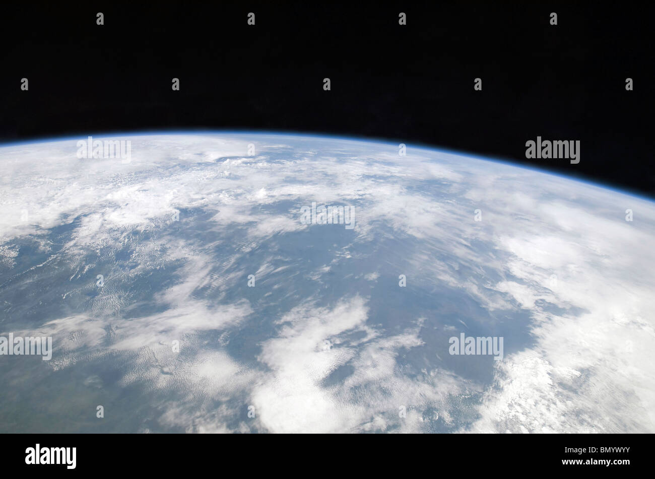 20. Februar 2010 - Ansicht der Erde aus dem Weltraum. Stockfoto