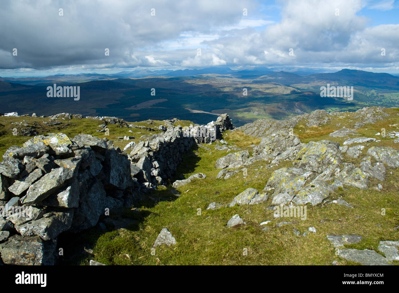 Snowdonia von Aran Fawddwy in den Aran-Bergen in der Nähe von Bala, Snowdonia, North Wales, UK Stockfoto