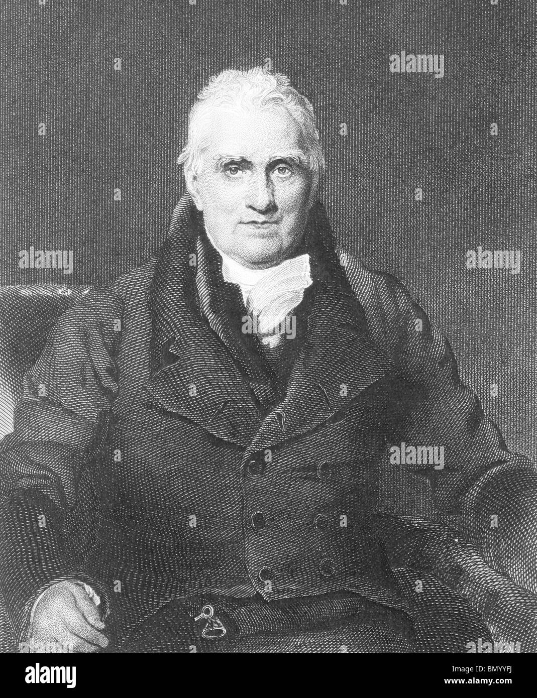 John Scott, 1. Earl of Eldon (1751-1838) auf Gravur aus den 1800er Jahren. Britischer Rechtsanwalt und Politiker. Stockfoto