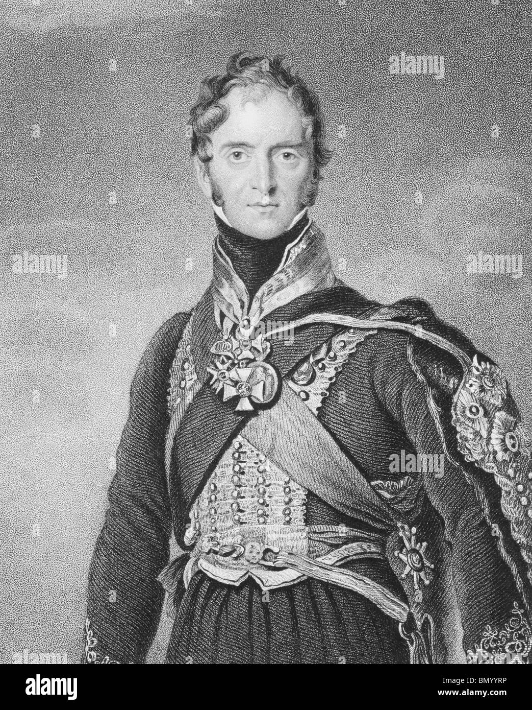 Henry Paget, 1. Marquess of Anglesey (1768-1854) auf Gravur aus den 1800er Jahren. Britische militärische Führer und Politiker. Stockfoto