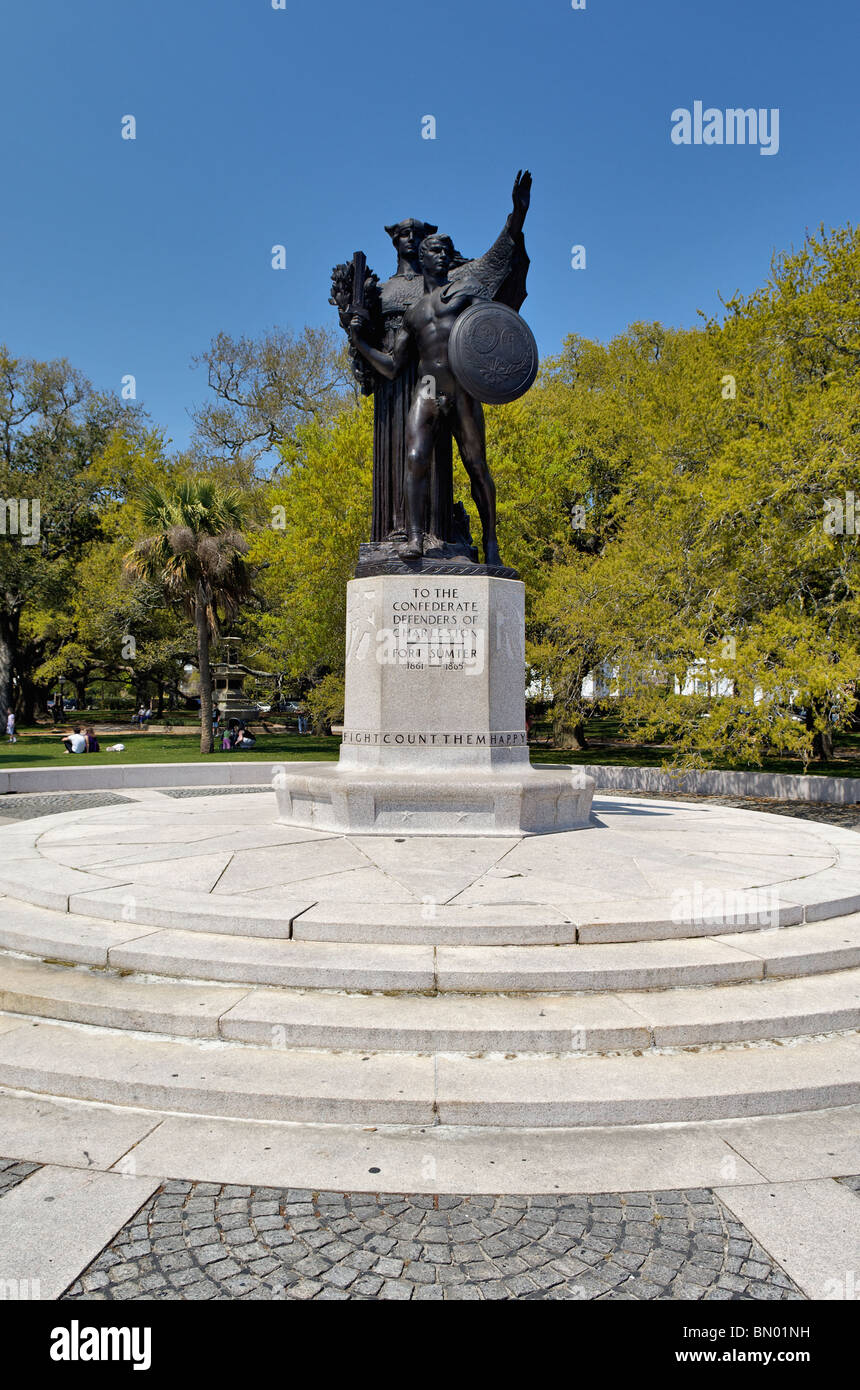 Denkmal Fur Die Konfoderierten Verteidiger Von Charleston In White