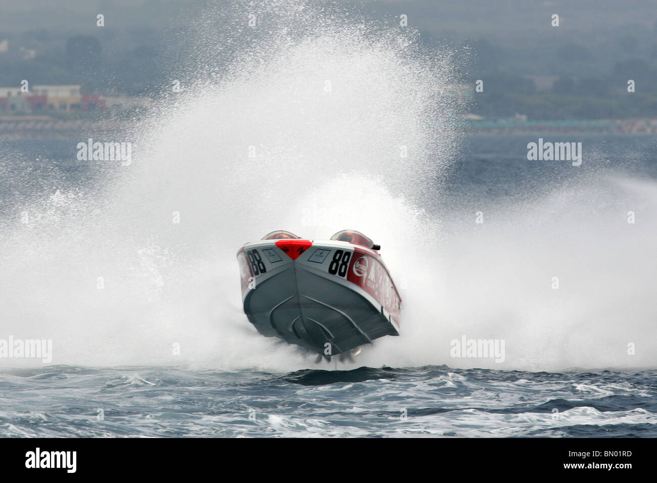 #88, OSG DONZI Donzi 38ZR, Italienisch, Evolution Klasse. Giancarlo Cangiano, Stefano Cola. Powerboat P1 WM. Powerbo Stockfoto