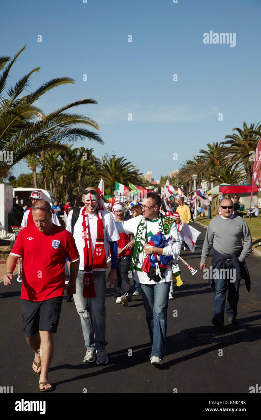 England-Fans, WM in Südafrika Stockfoto