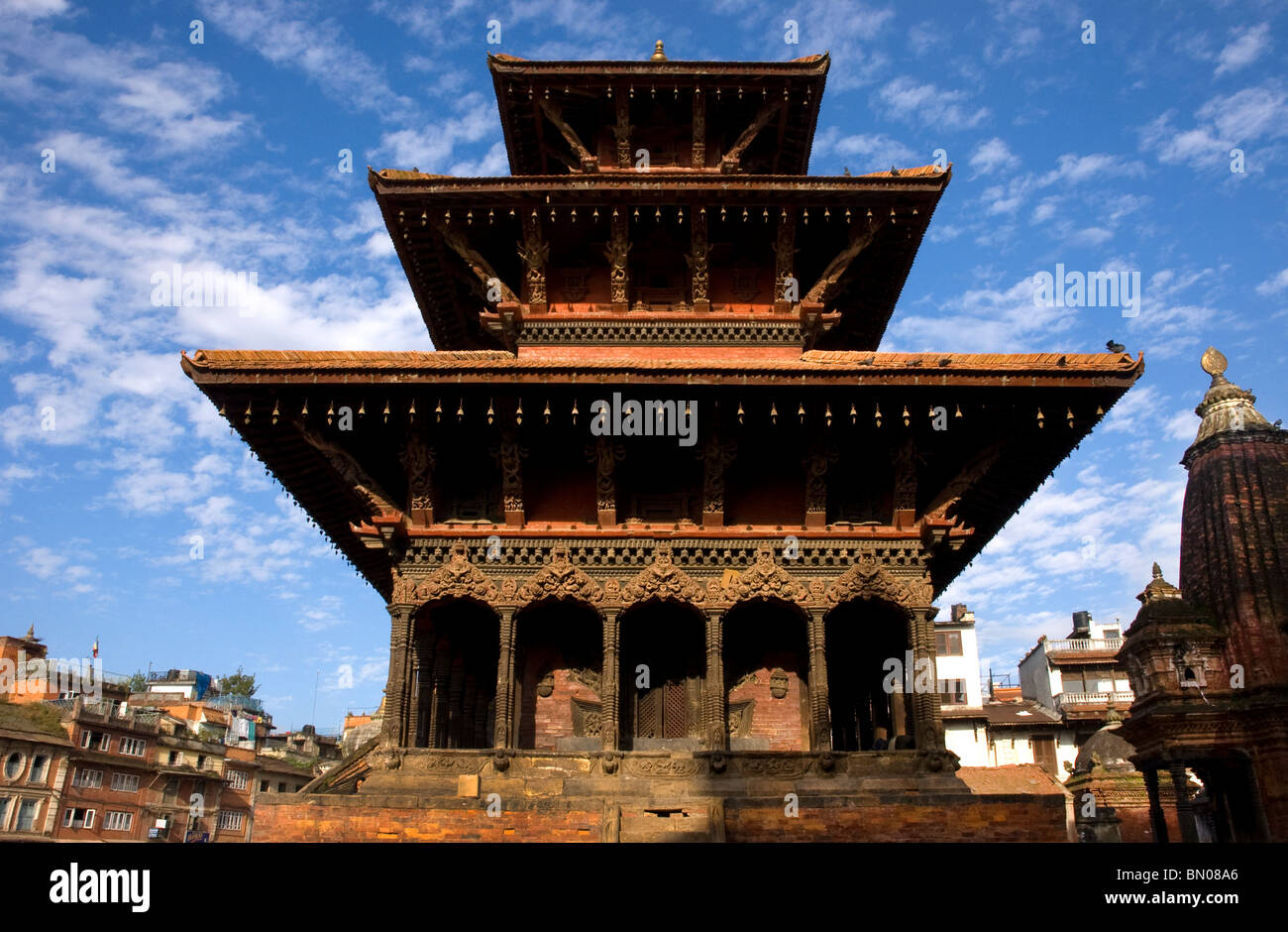 Hari Shankar Tempel am Durbar Square, Patan, Nepal. Stockfoto