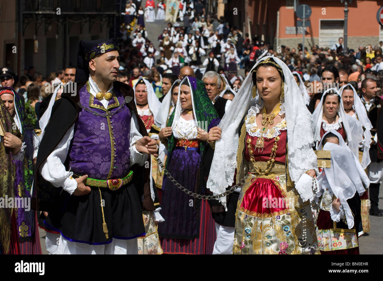 Cagliari, Sant'Efisio traditionelles Ereignis, das wichtigste religiöse fest in Sardinien, Italien, Europa Stockfoto