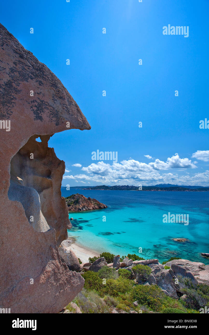 Cala Corsara, Isola di Spargi Insel La Maddalena (OT), Sardinien, Italien, Europa Stockfoto