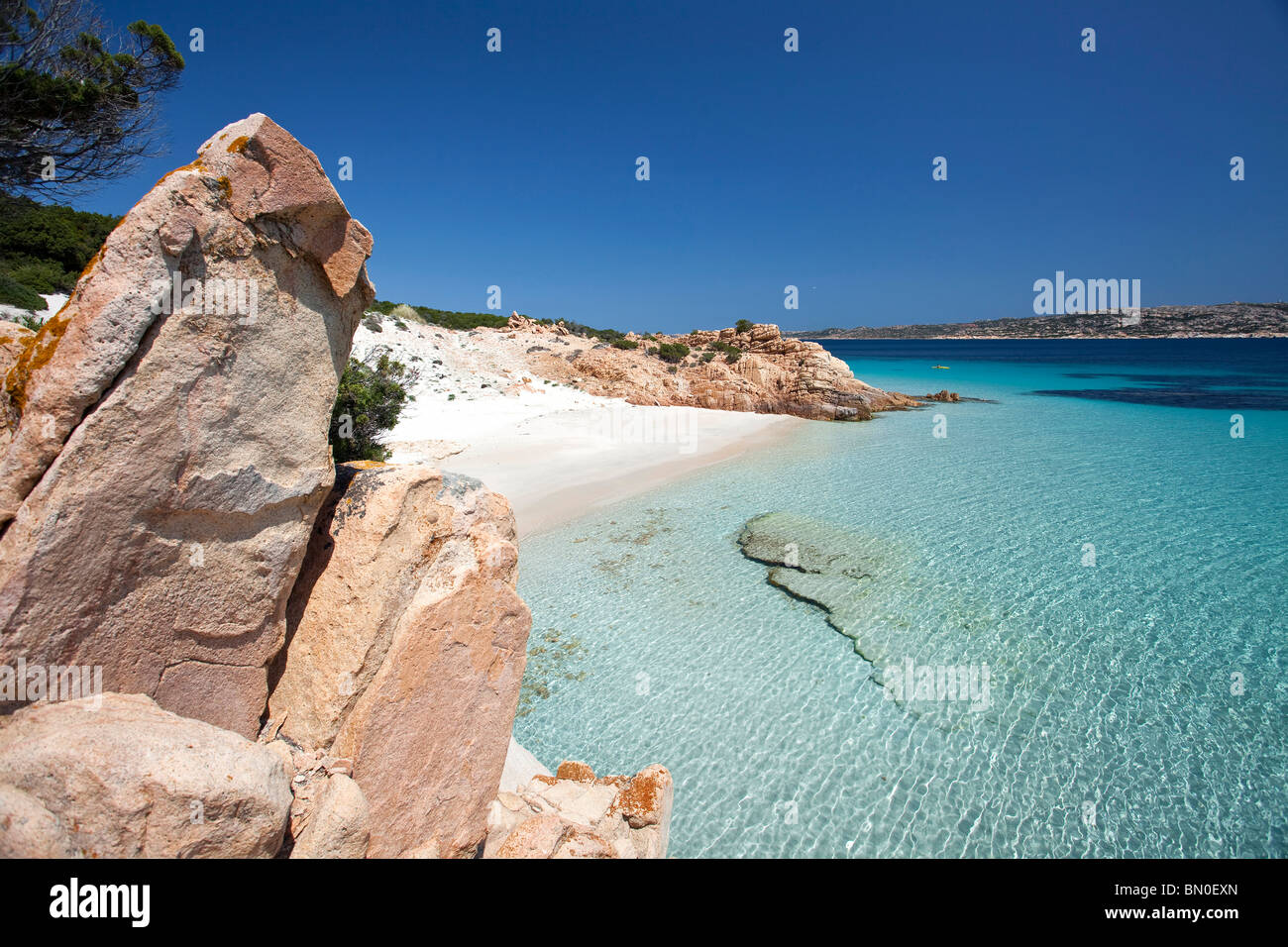 Cala Ciaccaro, Cala Soraia, Isola di Spargi Insel La Maddalena (OT), Sardinien, Italien, Europa Stockfoto