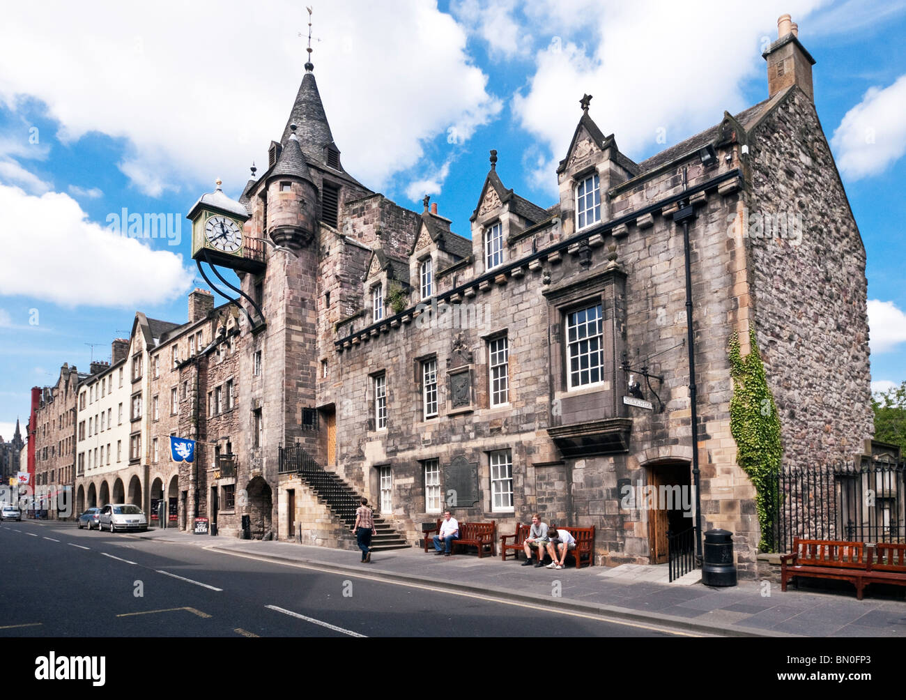 Canongate Tolbooth und der Menschen Geschichte Museum im Canongate der Royal Mile-Edinburgh Stockfoto